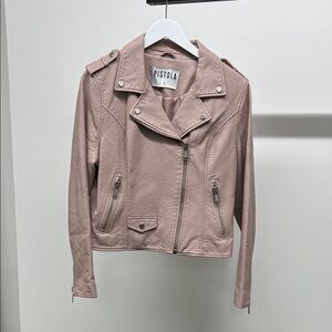 Pistola Women's Blush Faux Leather Jacket